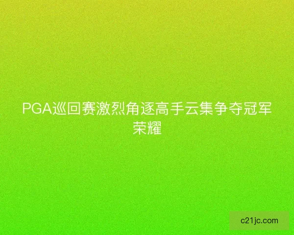 PGA巡回赛激烈角逐高手云集争夺冠军荣耀